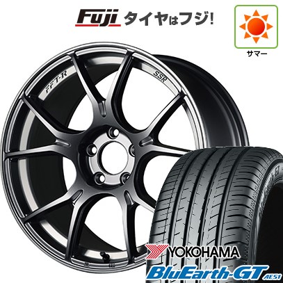 【新品国産車用5穴100】 夏タイヤ ホイール4本セット 225/40R18 ヨコハマ ブルーアース GT AE51 SSR GT GTX02 7.5J 18インチ(送料無料)