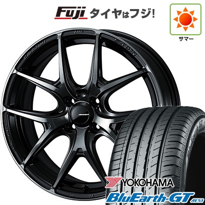 【新品国産車用4穴100】 夏タイヤ ホイール4本セット 185/55R16 ヨコハマ ブルーアース GT AE51 WEDS ウェッズスポーツ SA-01R 6.5J 16インチ(送料無料)