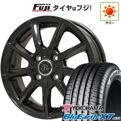 【新品国産車用5穴114.3】 夏タイヤ ホイール4本セット 225/65R17 ヨコハマ ブルーアース XT AE61 ブランドルライン ボレアノ9 パールブラック 7J 17インチ(送料無料)