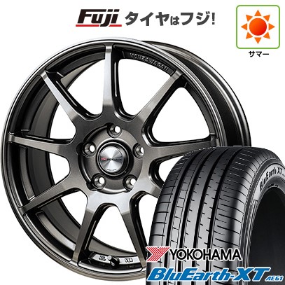 【新品国産車用5穴114.3】 夏タイヤ ホイール4本セット 225/65R17 ヨコハマ ブルーアース XT AE61 モンツァ Rバージョン FS99 17インチ(送料無料)