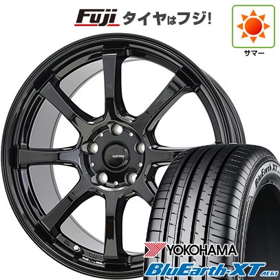 【新品国産車用5穴114.3】 夏タイヤ ホイール4本セット 225/50R18 ヨコハマ ブルーアース XT AE61 ホットスタッフ ジースピード G-08 8J 18インチ(送料無料)