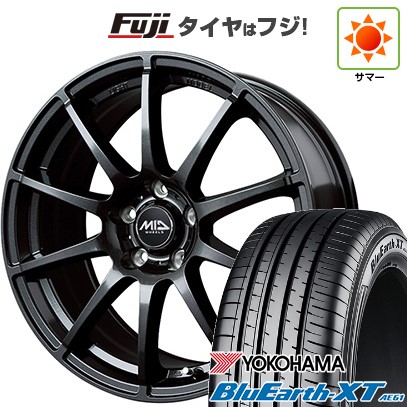 【新品国産車用5穴114.3】 夏タイヤ ホイール4本セット 215/60R16 ヨコハマ ブルーアース XT AE61 MID WHEELS スタッグ ストロングガンメタ 6.5J 16インチ(送料無料)