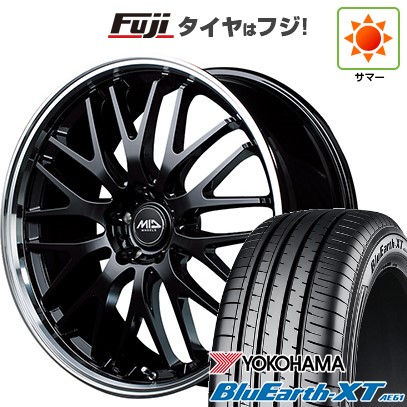 【新品国産車用5穴114.3】 夏タイヤ ホイール4本セット 225/50R18 ヨコハマ ブルーアース XT AE61 MID WHEELS エグゼ10 8J 18インチ(送料無料)｜フジ スペシャルセレクション 100,650円