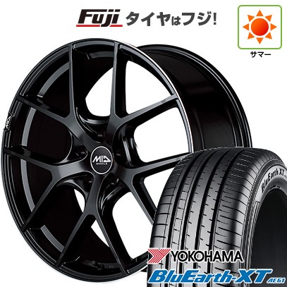 【新品国産車用5穴114.3】 夏タイヤ ホイール4本セット 225/65R17 ヨコハマ ブルーアース XT AE61 MID WHEELS MID EXCLUSIVE 025F 7J 17インチ(送料無料)