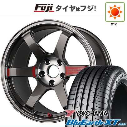 【新品国産車用5穴114.3】 夏タイヤ ホイール4本セット 205/55R17 ヨコハマ ブルーアース XT AE61 RAYS レイズ ボルクレーシング TE37 サーガ SL 7.5J 17インチ(送料無料)｜フジ スペシャルセレクション