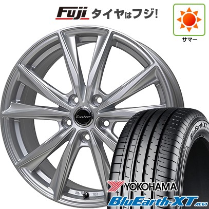 【新品国産車用5穴114.3】 夏タイヤ ホイール4本セット 225/50R18 ヨコハマ ブルーアース XT AE61 ホットスタッフ エクスターST 8J 18インチ(送料無料) 86,680円