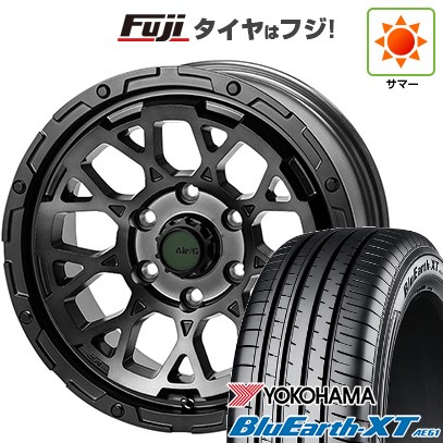 【新品】ヤリスクロス 夏タイヤ ホイール4本セット 205/65R16 ヨコハマ ブルーアース XT AE61 フォーバイフォーエンジニア エアージー ロックス ゴーストエディション 7J 16インチ(送料無料)|フジ スペシャルセレクション