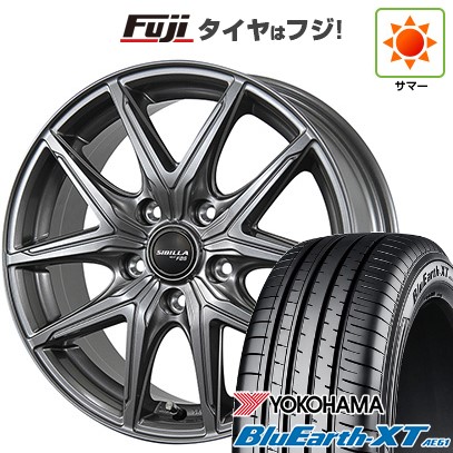 【新品国産車用5穴114.3】 夏タイヤ ホイール4本セット 225/65R17 ヨコハマ ブルーアース XT AE61 トピー シビラ NEXT F05 7J 17インチ(送料無料)