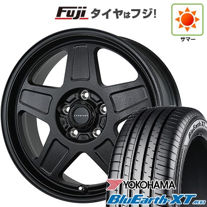 【新品国産車用5穴114.3】 夏タイヤ ホイール4本セット 225/65R17 ヨコハマ ブルーアース XT AE61 トピー ランドフット GWD 数量限定 7J 17インチ(送料無料)