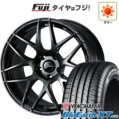 【新品国産車用5穴114.3】 夏タイヤ ホイール4本セット 215/50R18 ヨコハマ ブルーアース XT AE61 WEDS ウェッズ ウェッズスポーツ SA-27R 7.5J 18インチ(送料無料)|フジ スペシャルセレクション