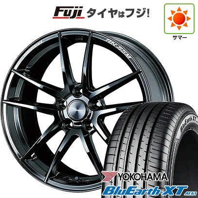【新品国産車用5穴114.3】 夏タイヤ ホイール4本セット 225/50R18 ヨコハマ ブルーアース XT AE61 WEDS ウェッズ ウェッズスポーツ RN-55M 7.5J 18インチ(送料無料)｜フジ スペシャルセレクション