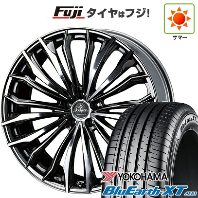 【新品国産車用5穴114.3】 夏タイヤ ホイール4本セット 215/50R18 ヨコハマ ブルーアース XT AE61 WEDS ウェッズ クレンツェ フェルゼン 358EVO 7.5J 18インチ(送料無料)|フジ スペシャルセレクション