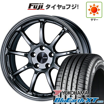 【新品国産車用5穴114.3】 夏タイヤ ホイール4本セット 225/50R18 ヨコハマ ブルーアース XT AE61 ENKEI エンケイ PerformanceLine PF09 LIMITED EDITION 7.5J 18インチ(送料無料)|フジ スペシャルセレクション