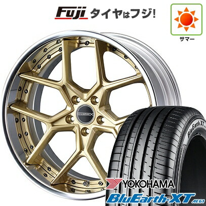 【新品国産車用5穴114.3】 夏タイヤ ホイール4本セット 225/50R18 ヨコハマ ブルーアース XT AE61 WEDS ウェッズ マーベリック 1505S 8J 18インチ(送料無料)