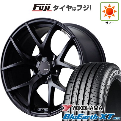 【新品国産車用5穴114.3】 夏タイヤ ホイール4本セット 225/50R18 ヨコハマ ブルーアース XT AE61 SSR GT GTV03 8J 18インチ(送料無料)