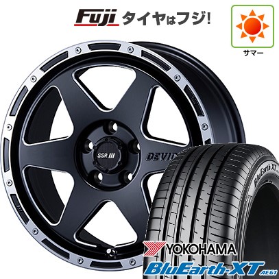 【新品国産車用5穴114.3】 夏タイヤ ホイール4本セット 215/60R17 ヨコハマ ブルーアース XT AE61 SSR ディバイド TR-6【限定】 7J 17インチ(送料無料)|フジ スペシャルセレクション