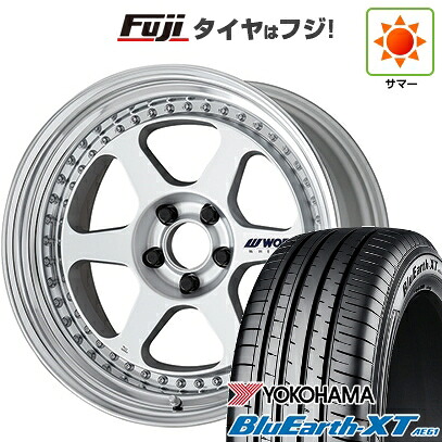 【新品国産車用5穴114.3】 夏タイヤ ホイール4本セット 225/50R18 ヨコハマ ブルーアース XT AE61 WORK ワーク マイスター L1 3P 8J 18インチ(送料無料)