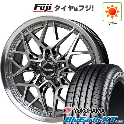 【新品国産車用5穴114.3】 夏タイヤ ホイール4本セット 215/50R18 ヨコハマ ブルーアース XT AE61 ホットスタッフ プレシャス アストM5 7J 18インチ(送料無料)