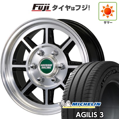 【新品】ハイエース200系 夏タイヤ ホイール4本セット 195/80R15 108/106S ミシュラン アジリス3 ハヤシレーシング ハヤシストリート タイプSTH 6J 15インチ(送料無料)｜フジ スペシャルセレクション