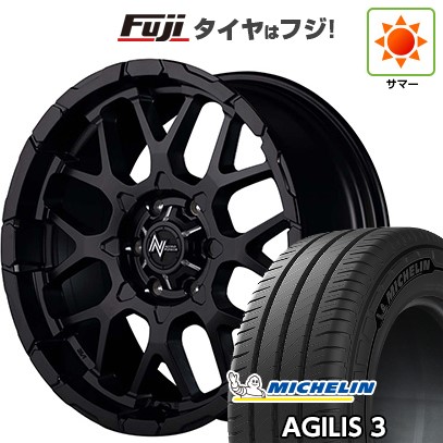 【新品】ハイエース200系 夏タイヤ ホイール4本セット 215/65R16 109/107T ミシュラン アジリス3 MID WHEELS NITRO POWER M28 バレット 6.5J 16インチ(送料無料)|フジ スペシャルセレクション
