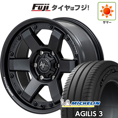 【新品】ハイエース200系 夏タイヤ ホイール4本セット 195/80R15 108/106S ミシュラン アジリス3 MID WHEELS NITRO POWER M6 カービン 6J 15インチ(送料無料) 90,530円