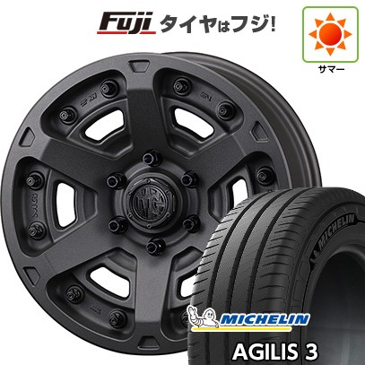 【新品】ハイエース200系 夏タイヤ ホイール4本セット 215/65R16 109/107T ミシュラン アジリス3 クリムソン マーテルギア(MG) アーマーFF 7J 16インチ(送料無料)｜フジ スペシャルセレクション