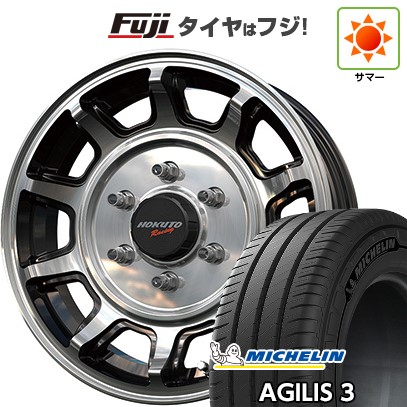 【新品】ハイエース200系 夏タイヤ ホイール4本セット 215/65R16 109/107T ミシュラン アジリス3 クリムソン ホクトレーシング 零式S 6.5J 16インチ(送料無料)