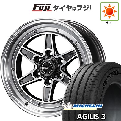 【新品】ハイエース200系 夏タイヤ ホイール4本セット 215/65R16 109/107T ミシュラン アジリス3 SSR ディバイド MK6 6.5J 16インチ(送料無料)