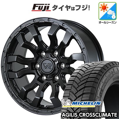 【新品】ハイエース200系 オールシーズンタイヤ ホイール4本セット 195/80R15 108/106S ミシュラン アジリス クロスクライメート トピー ヴァブロ RR-01 15インチ(送料無料)