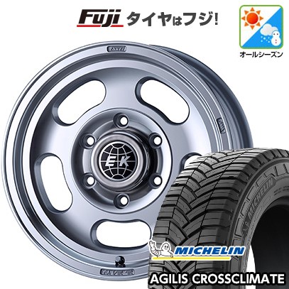 【新品】ハイエース200系 オールシーズンタイヤ ホイール4本セット 195/80R15 108/106S ミシュラン アジリス クロスクライメート ENKEI エンケイ ネオクラシック ENKEI ディッシュ2 15インチ(送料無料)｜フジ スペシャルセレクション