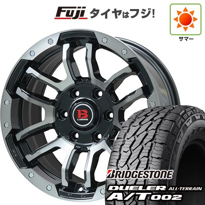 【新品】プラド/ハイラックス 夏タイヤ ホイール4本セット 265/65R17 ブリヂストン デューラー A/T002 OWL/RBL ビッグウエイ B-LUGNAS FRD(ブラックポリッシュ/ブラッククリア) 8J 17インチ(送料無料)