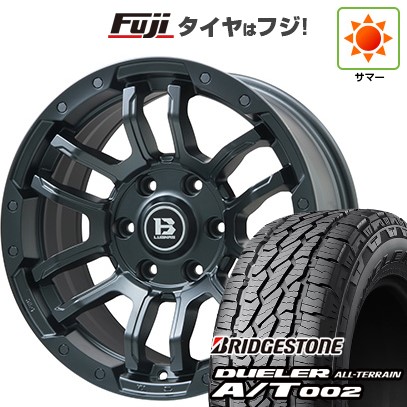 【新品】プラド/ハイラックス 夏タイヤ ホイール4本セット 265/65R17 ブリヂストン デューラー A/T002 OWL/RBL ビッグウエイ B-LUGNAS FRD(マットブラック) 8J 17インチ(送料無料)|フジ スペシャルセレクション