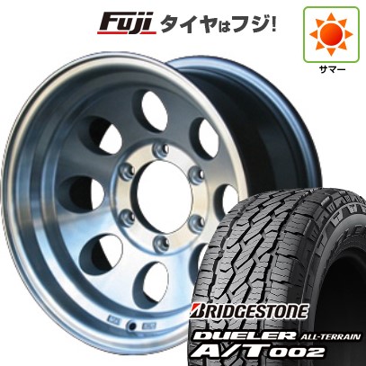 【新品国産車用6穴139.7】 夏タイヤ ホイール4本セット 265/70R16 ブリヂストン デューラー A/T002 OWL/RBL WEDS ウェッズ ジムライン タイプ2 8J 16インチ(送料無料)