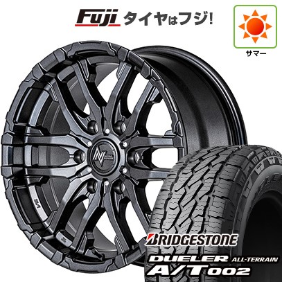 【新品】プラド/ハイラックス 夏タイヤ ホイール4本セット 265/65R17 ブリヂストン デューラー A/T002 OWL/RBL MID WHEELS NITRO POWER M26 クロスファング 8J 17インチ(送料無料)|フジ スペシャルセレクション