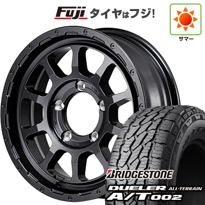 【新品】ジムニーシエラ/ジムニーノマド 夏タイヤ ホイール4本セット 215/70R16 ブリヂストン デューラー A/T002 OWL/RBL MID WHEELS NITRO POWER M10 パーシングJ バレルブラックエディション 6J 16インチ(送料無料)｜フジ スペシャルセレクション 102,135円
