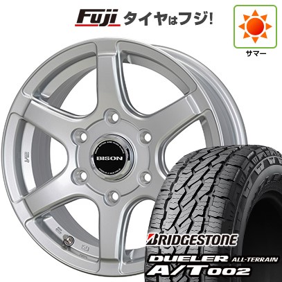 【新品】プラド/ハイラックス 夏タイヤ ホイール4本セット 265/65R17 ブリヂストン デューラー A/T002 OWL/RBL ホットスタッフ バイソン BN-04 7.5J 17インチ(送料無料)｜フジ スペシャルセレクション