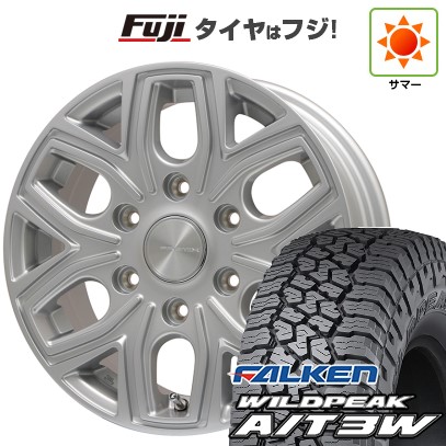【新品国産車用6穴139.7】 夏タイヤ ホイール4本セット 285/70R17 ファルケン ワイルドピーク A/T3W プレミックス 飛車(シルバー) 8J 17インチ(送料無料)｜フジ スペシャルセレクション