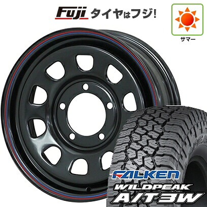 【新品】ジムニーシエラ/ジムニーノマド 夏タイヤ ホイール4本セット 30X9.5R15 ファルケン ワイルドピーク A/T3W モリタ デイトナズ 6J 15インチ(送料無料)｜フジ スペシャルセレクション 65,505円