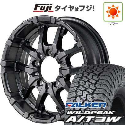 【新品】ジムニー 夏タイヤ ホイール4本セット 175/80R16 ファルケン ワイルドピーク A/T3W MID WHEELS NITRO POWER M26 クロスファング 5.5J 16インチ(送料無料)