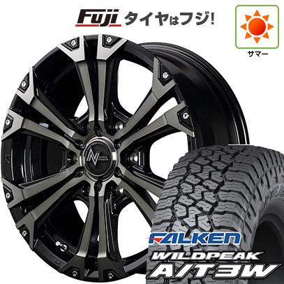 【新品】ハイエース200系 夏タイヤ ホイール4本セット 195/80R15 107/105N ファルケン ワイルドピーク A/T3W MID WHEELS NITRO POWER ジャベリン 6J 15インチ(送料無料)｜フジ スペシャルセレクション