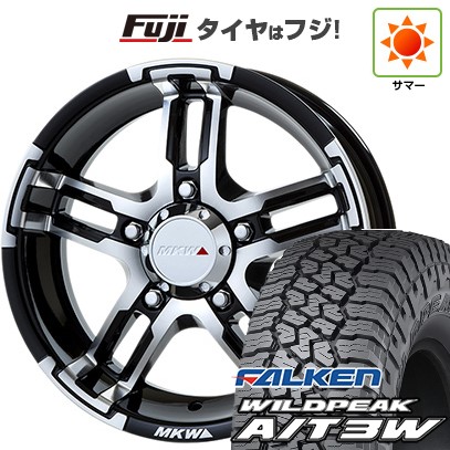 【新品】ジムニー 夏タイヤ ホイール4本セット 175/80R16 ファルケン ワイルドピーク A/T3W トライスター MKW MK-55J 5.5J 16インチ(送料無料)