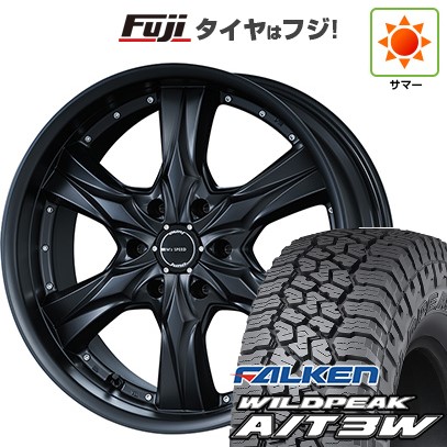 【新品】プラド 夏タイヤ ホイール4本セット 275/55R20 ファルケン ワイルドピーク A/T3W エムズスピード ジュノウ クリスタルライン 8.5J 20インチ(送料無料)