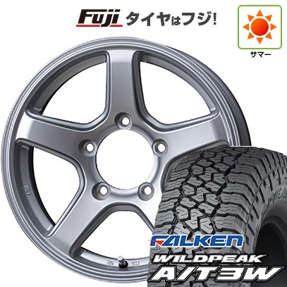 【新品】ジムニー 夏タイヤ ホイール4本セット 175/80R16 ファルケン ワイルドピーク A/T3W トピー ME-A 5.5J 16インチ(送料無料)