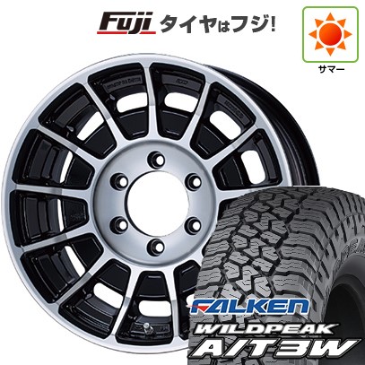 【新品国産車用6穴139.7】 夏タイヤ ホイール4本セット 285/70R17 ファルケン ワイルドピーク A/T3W ENKEI エンケイ ALLROAD バハ 8J 17インチ(送料無料)