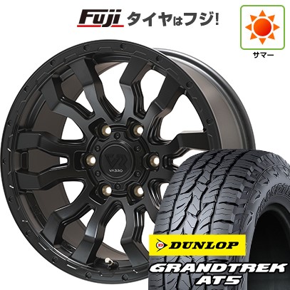 【新品】プラド/ハイラックス 夏タイヤ ホイール4本セット 265/70R17 ダンロップ グラントレック AT5 トピー ヴァブロ RR-01【限定】 8J 17インチ(送料無料)