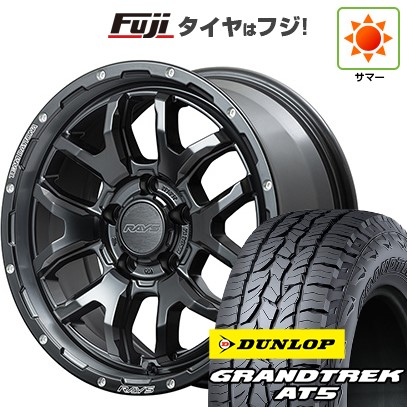 【新品】RAV4（アドベンチャー） 夏タイヤ ホイール4本セット 245/65R17 ダンロップ グラントレック AT5 RAYS レイズ デイトナ F6ブースト 7J 17インチ(送料無料)｜フジ スペシャルセレクション
