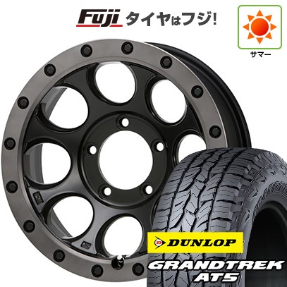 【新品】ジムニーシエラ/ジムニーノマド 夏タイヤ ホイール4本セット 215/70R16 ダンロップ グラントレック AT5 MLJ エクストリームJ XJ03 6J 16インチ(送料無料)|フジ スペシャルセレクション