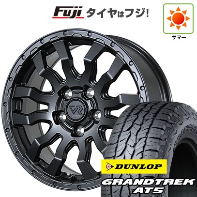 【新品】デリカD5 夏タイヤ ホイール4本セット 245/70R16 ダンロップ グラントレック AT5 トピー ヴァブロ RR-01 7J 16インチ(送料無料)