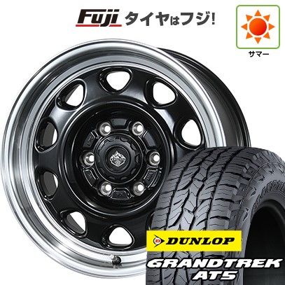 【新品】プラド/ハイラックス 夏タイヤ ホイール4本セット 265/65R17 ダンロップ グラントレック AT5 トピー ランドフット SWZ 数量限定 8J 17インチ(送料無料)|フジ スペシャルセレクション