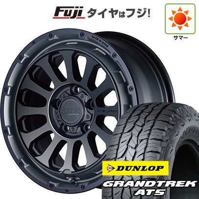 【新品】デリカD5 夏タイヤ ホイール4本セット 215/70R16 ダンロップ グラントレック AT5 エムテクノ M.T.S.JAPAN X CROSS TW 7J 16インチ(送料無料)|フジ スペシャルセレクション